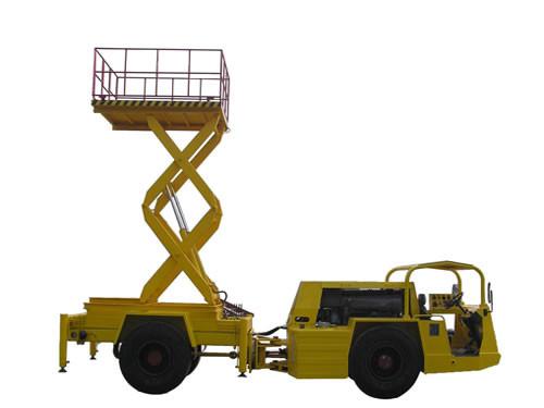 Buy cheap 6800 * 1800 * 2200mm Underground Scissor Lift Truck 80 Kn Tractive Force from wholesalers