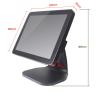 Buy cheap 400cd/㎡ Brightness All In One POS A5 Black Cash Register 50-60Hz For Restaurant from wholesalers