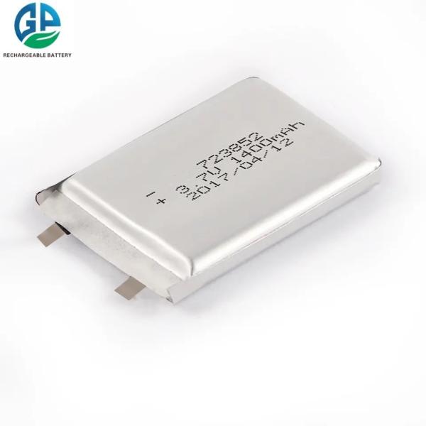 High Discharge Li Ion Batteries 723852 3.7v 1400mah 1500mah For Mini Power
