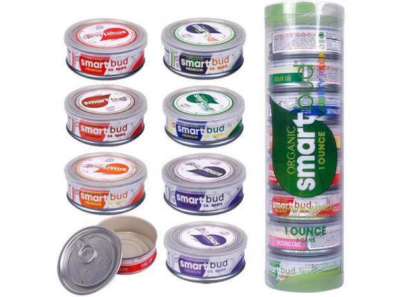 Buy cheap Tinplate Material Smoking Items 16 Flavors Sealed Tin Cans 3.5 Gram from wholesalers