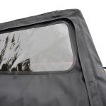 All Black 2024 Soft Top Truck Canopy for 2015 F150 Customized Size and High