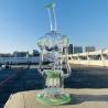 Buy cheap 14 Inch Unique Big Glass Bong Hookah Dual Uptake Sprinkle Jellyfish Perc Drain Recycler Dab Rig from wholesalers