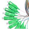 Buy cheap 12F FTTH Fiber Optic Pigtails SC APC UPC SM G.657A1 Fibre Optica Cable from wholesalers