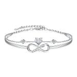 3A Crystal Sterling Silver Jewelry Bracelets