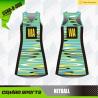 Buy cheap BSCI Team Sport Uniforms , 175gsm A Line Netball Dresses Quick Drying from wholesalers