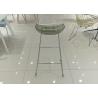 Buy cheap Metal Frame Tall Bar Stool Chairs Transparent 42cm 80cm from wholesalers