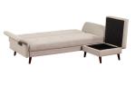 Functional Living Room Furniture Sofa Bed Pure Foam Linen Solid Legs / Wood