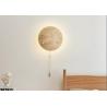 Buy cheap Yellow travertine wall lamp bedroom for home decorator interior stone wall lamp from wholesalers