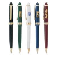 Buy cheap retractable hotel use logo brand plastic promotion pen,golden rings click product