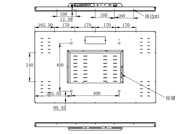 43-Inch Linux Touch Embedded Screen for Industrial Automation, Smart City Kiosks, Healthcare Interfaces, and Command Rooms