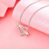 Buy cheap YASVITTI OEM ODM High Quality 925 Sterling Silver Cupid Necklace Rose Gold Plated Heart Arrows Necklace For Lover Gift from wholesalers