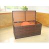 Buy cheap Brown All Weather Patio KD Resin Wicker Storage Box With Air Pump from wholesalers