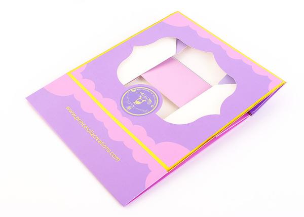 Buy cheap Pinkish Cake Cardboard Boxes Collapsible Paper Box With Window from wholesalers
