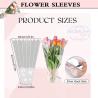 Buy cheap Disposable Cellophane Flower Bouquet Sleeves Plastic Wrapping Bags With Lace Decor from wholesalers
