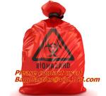 Medical Biohazard Waste Garbage Bag, biohazard drawtape trash bag, hospital
