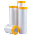 PE Plastic Film Transparent Crepe Paper Spray Painting Covering Car Taped