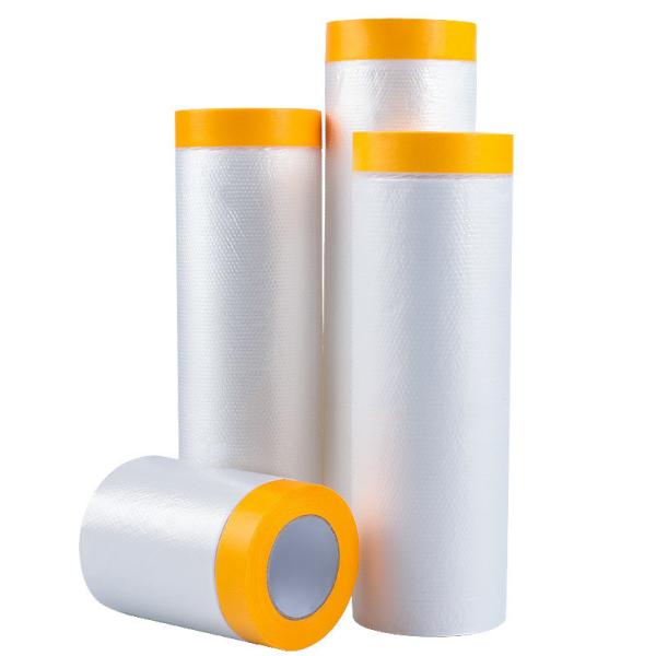 PE Plastic Film Transparent Crepe Paper Spray Painting Covering Car Taped