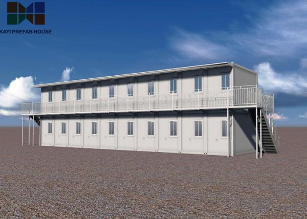 Buy cheap 5mm Double Glaze Glass Modern Container House , Steel Door Modern Container Office from wholesalers