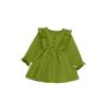 Buy cheap Toddler Baby Girls Muslin Cotton Fabric Long Sleeve Ruffle Trim Dresses Above Knee Dresses from wholesalers
