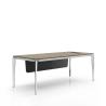 Buy cheap Modern 4-person Office Furniture Table With Front Baffle For Privacy from wholesalers