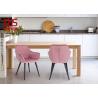 Buy cheap Low Back Ergonomic Velvet Fabric Dining Chairs For Activity from wholesalers
