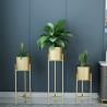 Buy cheap Anti Corrosion Gold Single Tier H75cm Metal Flower Stand from wholesalers