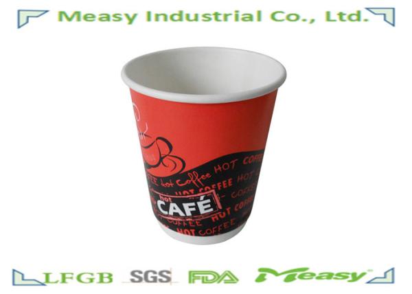 Buy cheap Takeaway Double Wall Paper Cups With PE Coated Heigh 92mm from wholesalers
