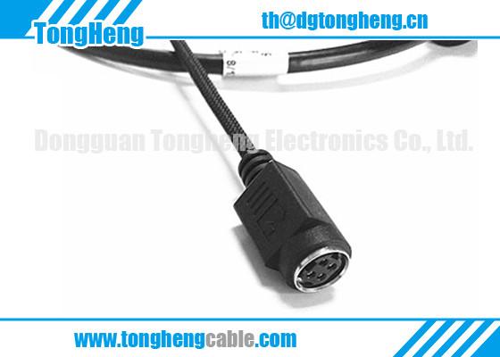 Buy cheap Cable Assemblies 4P Mini Power Din Connector Moulded T-009 from wholesalers