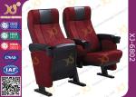 ISO Certification Padding Armrest Theatre Seating Chairs Flame Retardant Fabric