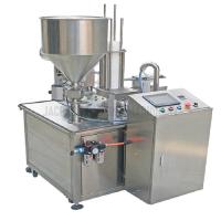 Buy cheap Stainless Steel Yogurt Cup Filling Sealing Machine 3000-4000pcs/H Capacity product
