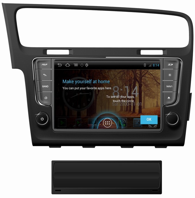 Ouchuangbo Car DVD S150 Android 4.0 for Volkswagen Golf 7 Radio TV USB SD iPod Steering Wh