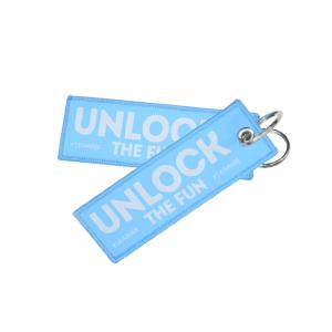 Wholesale Brand Logo​ Embroidered Key Chain Merrowed Woven Yarn Material from china suppliers