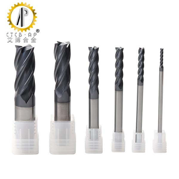 Buy cheap 4 Flute HRC58 Carbide Flat End Mill For Metal Machining from wholesalers