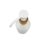 Plastic 500ml Lotion Dispenser Bottle White Matte Round Tube Spiral Lotion