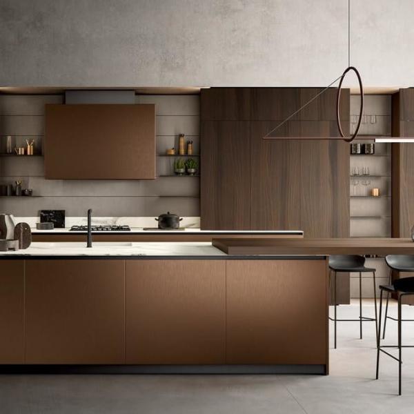 Buy cheap Large-scale Project Kitchen Cabinets For Apartment Solution Customized Wood High-gloss Laminate Kitchen Cabinets from wholesalers
