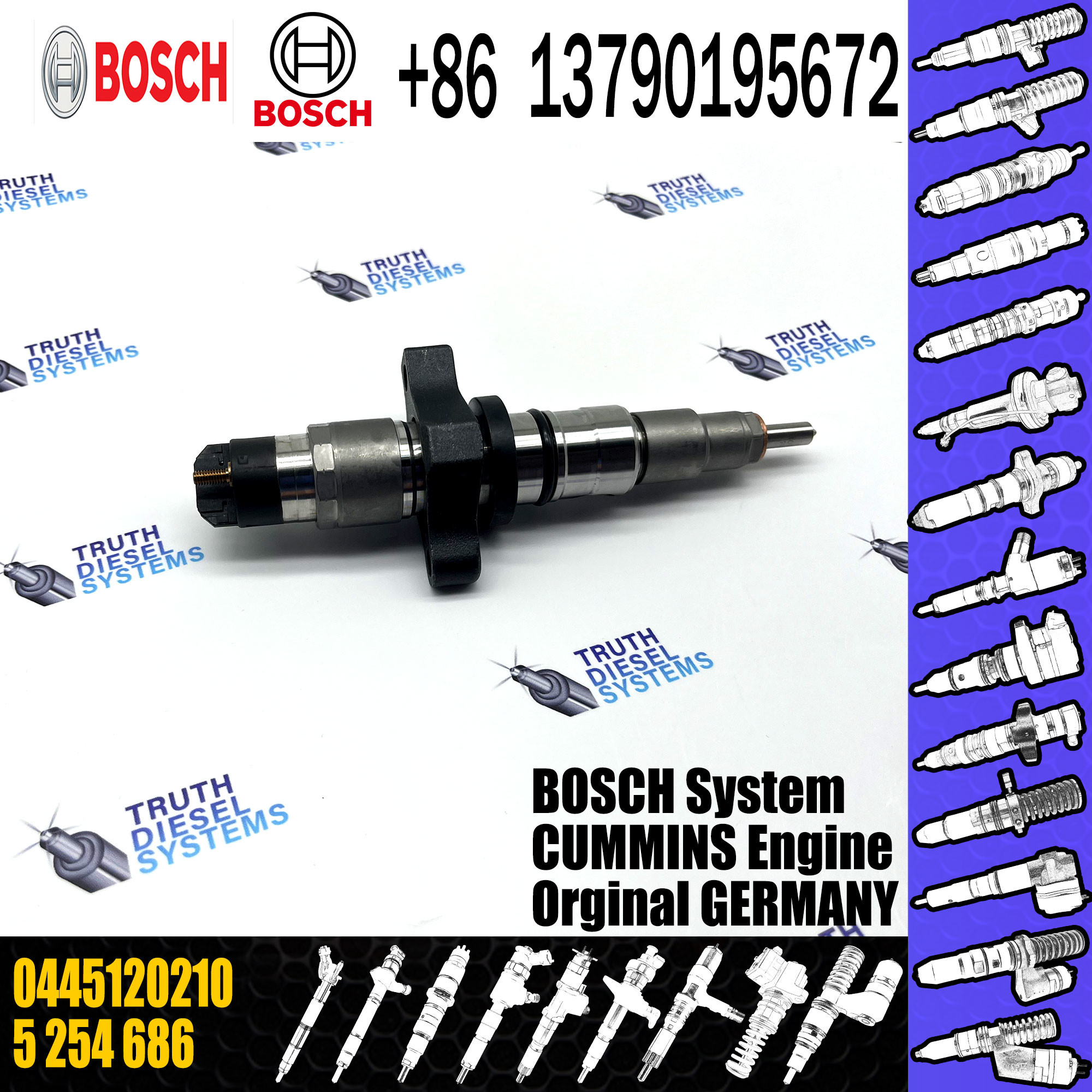 Quality Common Rail Fuel Injector 0445120018 0 445 120 018 0445120113 0 445 120 113 0445120210