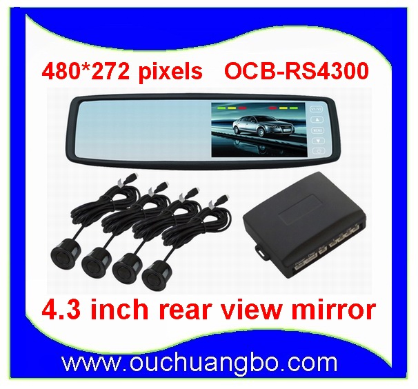 Ouchuangbo 4.3 inch TFT-LCD HD Rear view mirror OCB-RS4300