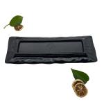 Black Melamine Restaurant Plates Dinnerware Melamine Rectangle Shape Plate