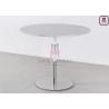 Buy cheap Square Contract Marble Meeting Wooden Dinning Table Dual Color Iron Base Material from wholesalers