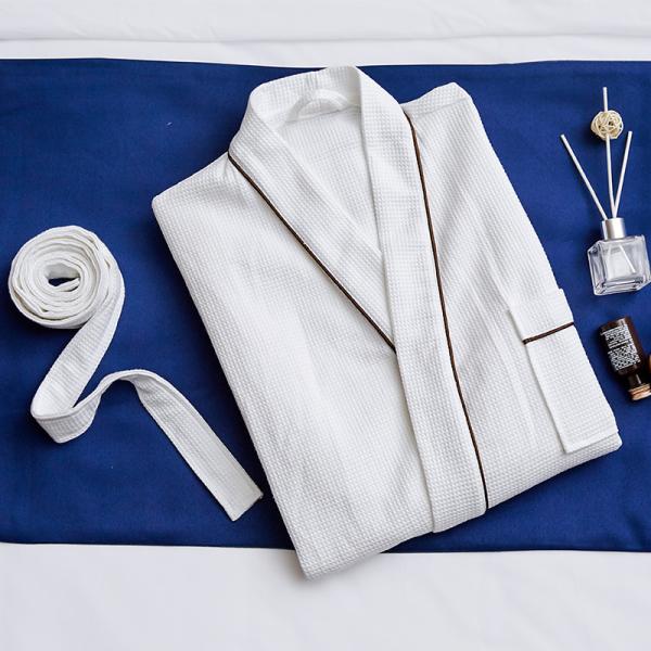 Buy cheap White Waffle Hotel Spa Robes For Salon Compressed Optional Size Customized Color from wholesalers