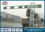 Powder Coated Traffic Light Pole For Commercial Areas With Double Arms