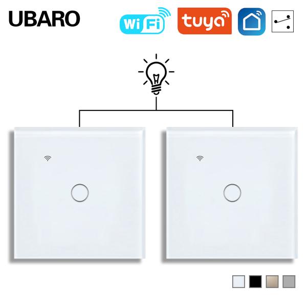 100Vac - 240Vac Dual Smart Light Switch Stair Bed Indicator Light Smart 3 Gang