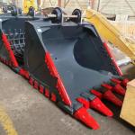 Capacity Heavy Duty Excavator Bucket Q355B Hardox550 800-1200mm 0.25-4.3cbm