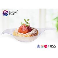 Buy cheap ISO9001 Transparent Non Washing Disposable Dessert Dishes With Handel product