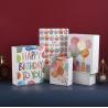 Buy cheap Thicker 210gsm Cardboard Gift Bags Happy Birthday Pattern Eco Friendly Tote Bag from wholesalers