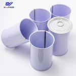 Purple Powder Tin Can 700ml Tall Metal Tins Cans For Canning Food