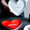 Buy cheap Creative Heart Shaped Ceramic Plate Set For Cake Dessert Fruit 6 Inch 8 Inch from wholesalers