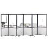 Buy cheap Commercial Furniture Transparent Sub-glazed Partition Office Collapsible Mobile Screen from wholesalers