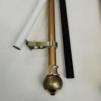 Buy cheap Gold 22 Inch Luxury 0.35mm Steel Pipe Curtain Rods product