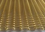 PVD Copper Curtain Metal Spiral Wire Mesh Oxidation Resistance